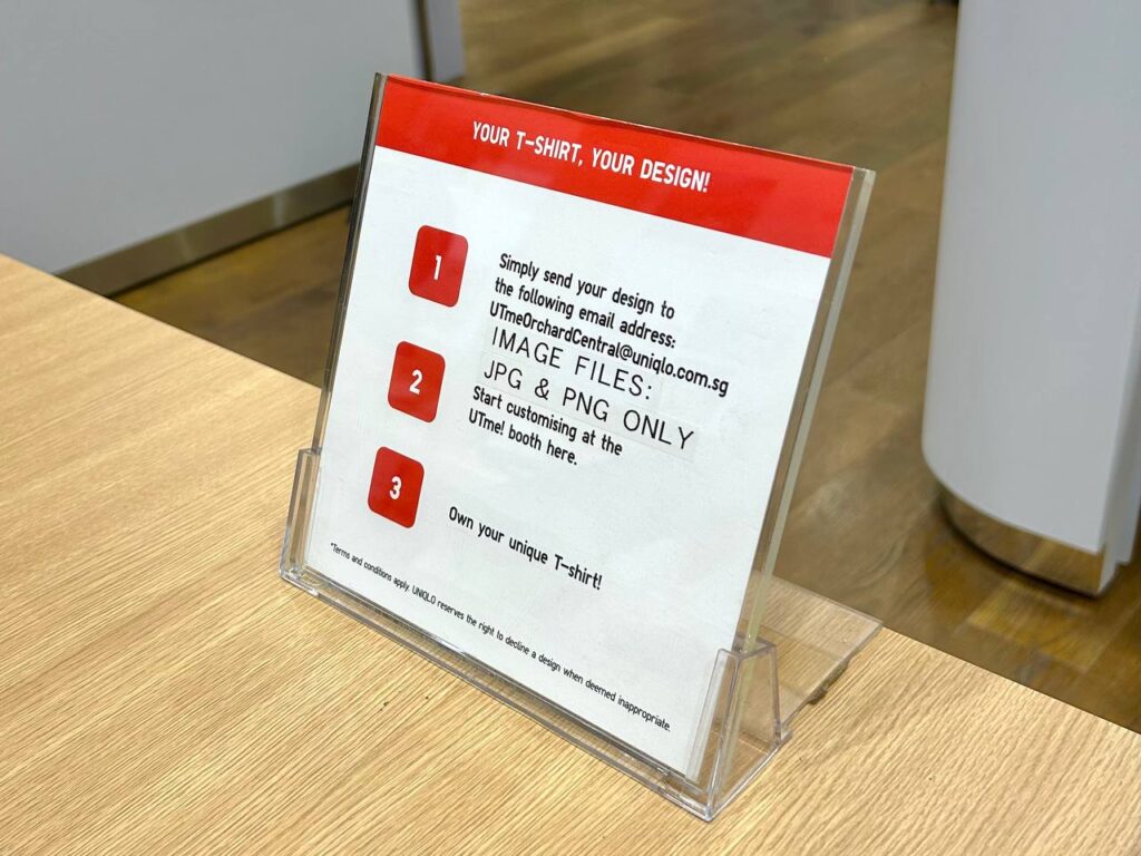 how to send custom design to uniqlo