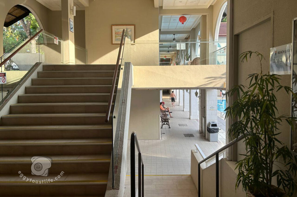 stairs leading to laut smoke shabu grill